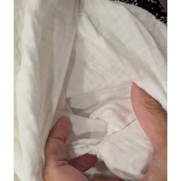 Johnny Was White Cotton Embroidered Pocket Tunic Top Size Small - Picture 6 of 7